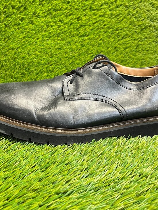 Clarks Bayhill Mens Size 12 Black Casual Leather Plain Toe Oxford Dress Shoes main image 10